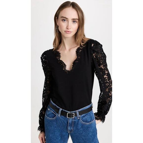 NWT Generation Love Aurora Lace Top Black size XXS - Picture 1 of 8